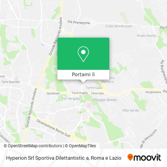 Mappa Hyperion Srl Sportiva Dilettantistic a