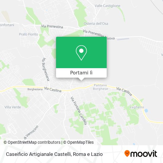 Mappa Caseificio Artigianale Castelli