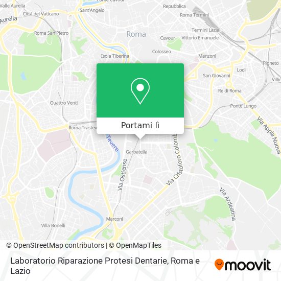 Mappa Laboratorio Riparazione Protesi Dentarie