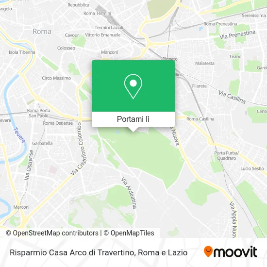 Mappa Risparmio Casa Arco di Travertino