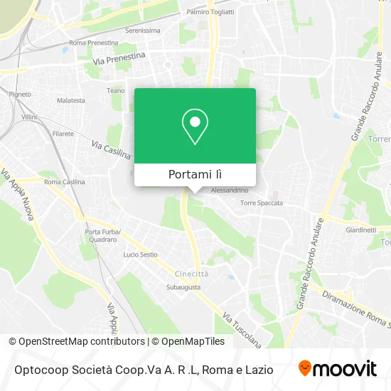 Mappa Optocoop Società Coop.Va A. R .L