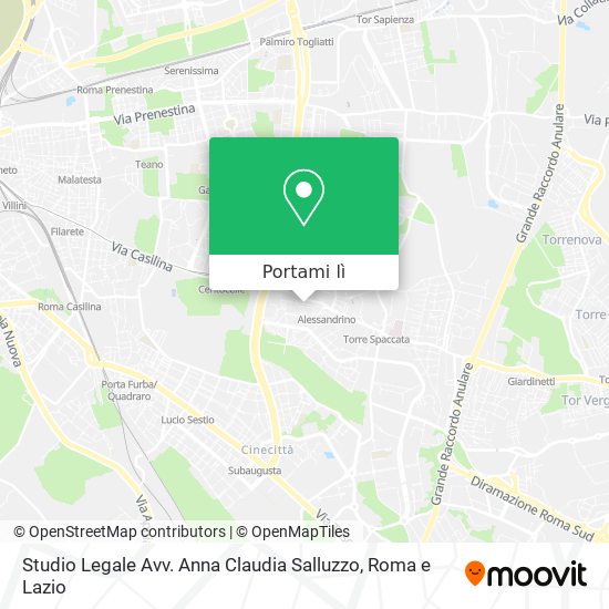 Mappa Studio Legale Avv. Anna Claudia Salluzzo