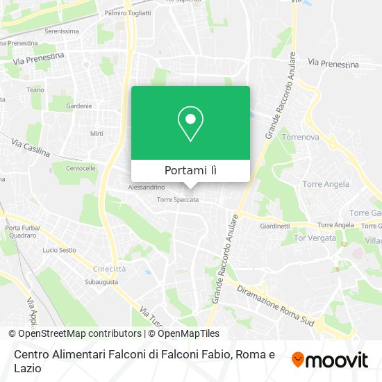 Mappa Centro Alimentari Falconi di Falconi Fabio