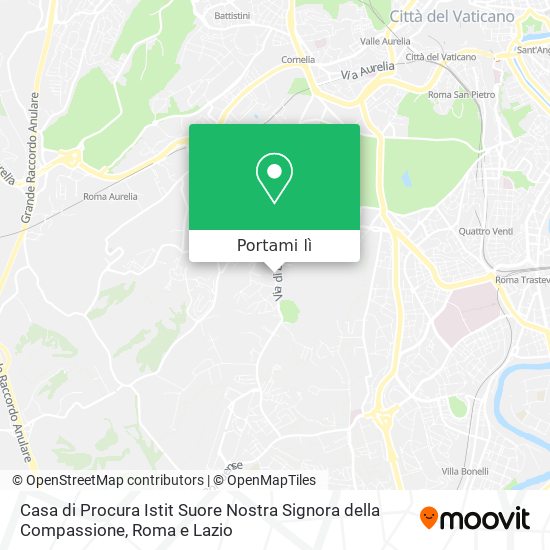 Mappa Casa di Procura Istit Suore Nostra Signora della Compassione