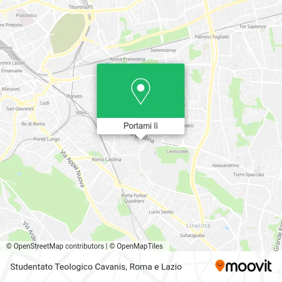 Mappa Studentato Teologico Cavanis
