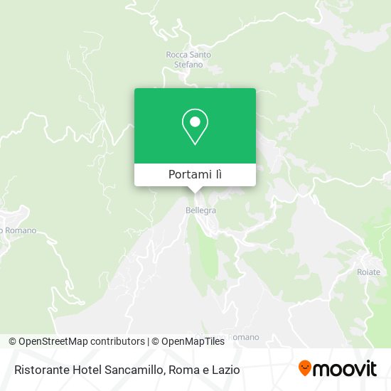 Mappa Ristorante Hotel Sancamillo