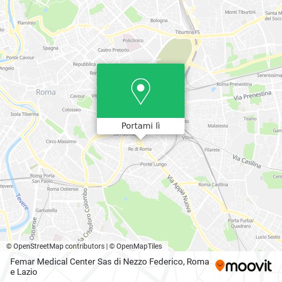 Mappa Femar Medical Center Sas di Nezzo Federico