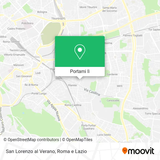 Mappa San Lorenzo al Verano