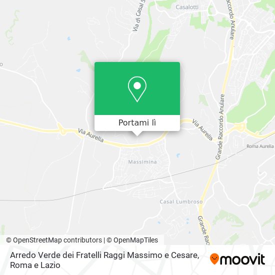 Mappa Arredo Verde dei Fratelli Raggi Massimo e Cesare