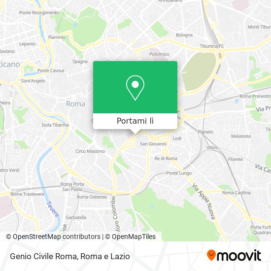 Mappa Genio Civile Roma