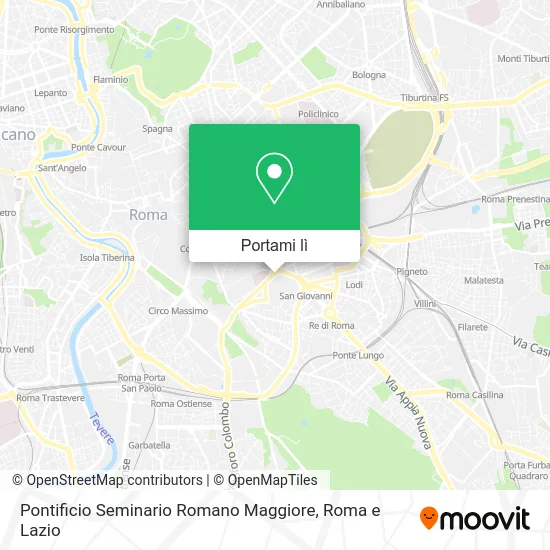 Mappa Pontificio Seminario Romano Maggiore