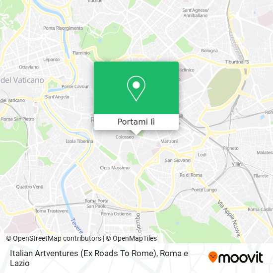 Mappa Italian Artventures (Ex Roads To Rome)