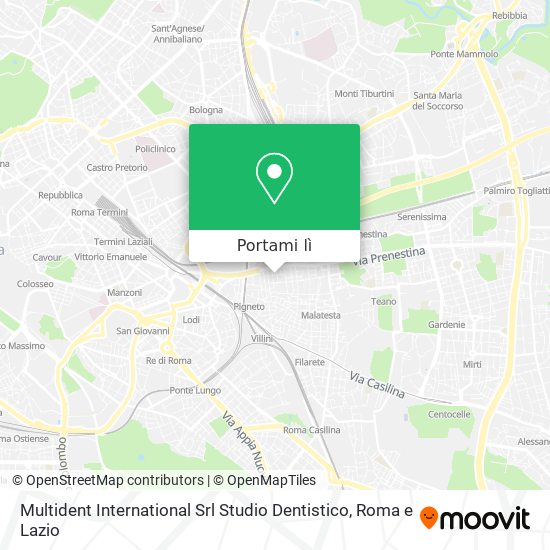 Mappa Multident International Srl Studio Dentistico