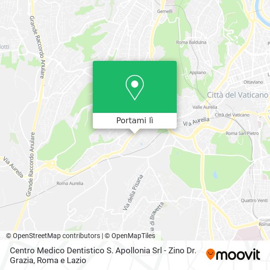 Mappa Centro Medico Dentistico S. Apollonia Srl - Zino Dr. Grazia