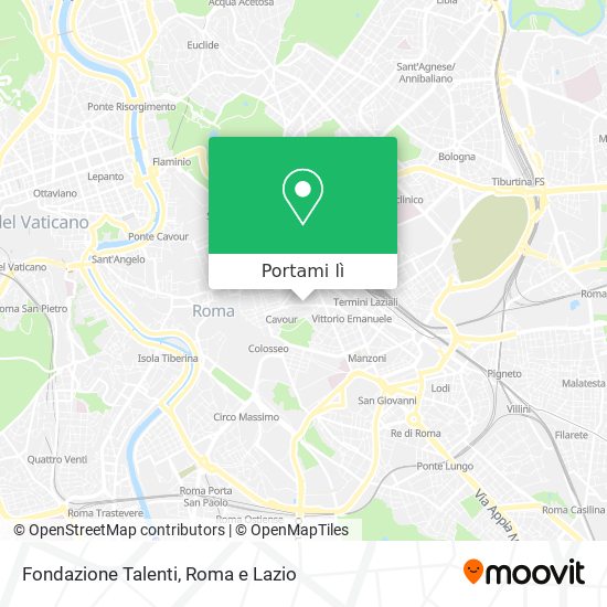 Mappa Fondazione Talenti