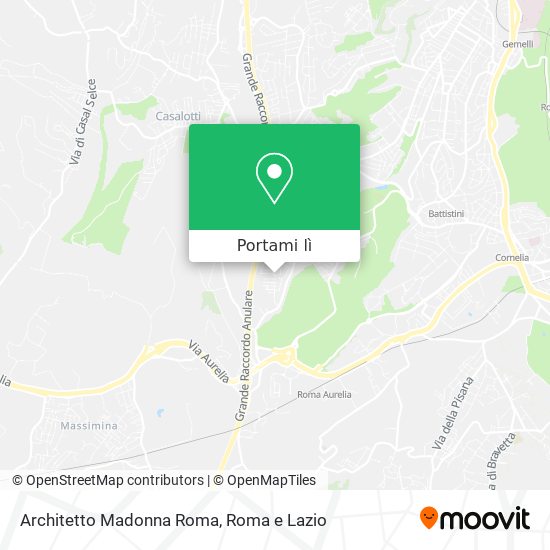 Mappa Architetto Madonna Roma