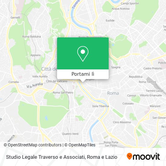 Mappa Studio Legale Traverso e Associati