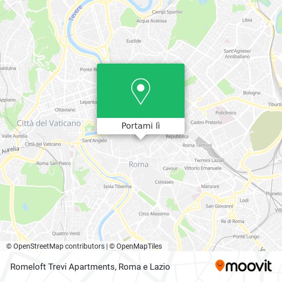 Mappa Romeloft Trevi Apartments