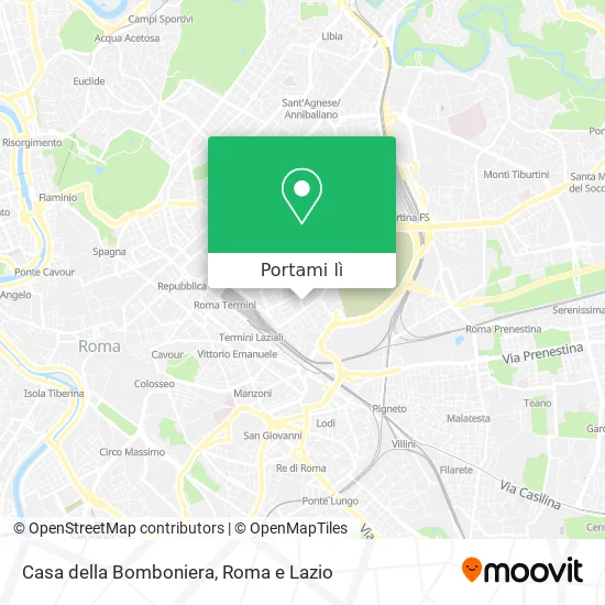 Mappa Casa della Bomboniera