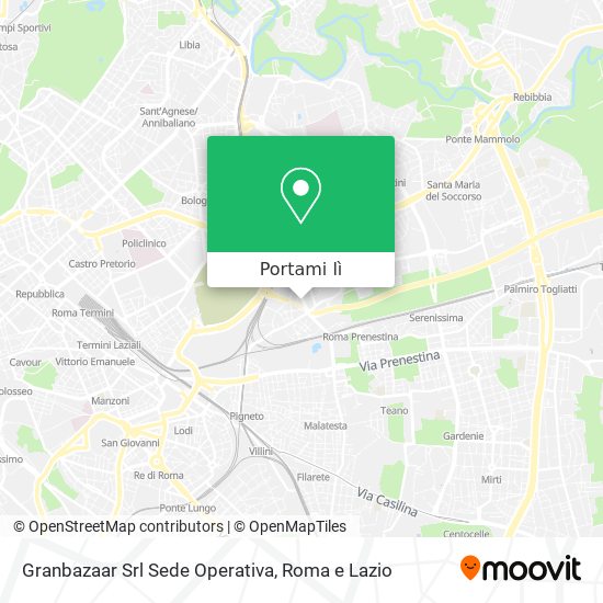 Mappa Granbazaar Srl Sede Operativa