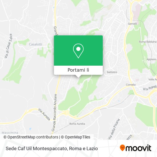Mappa Sede Caf Uil Montespaccato