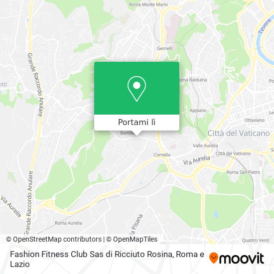 Mappa Fashion Fitness Club Sas di Ricciuto Rosina