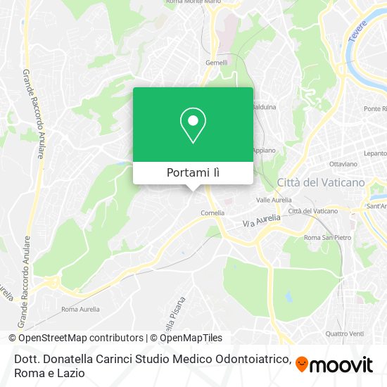Mappa Dott. Donatella Carinci Studio Medico Odontoiatrico
