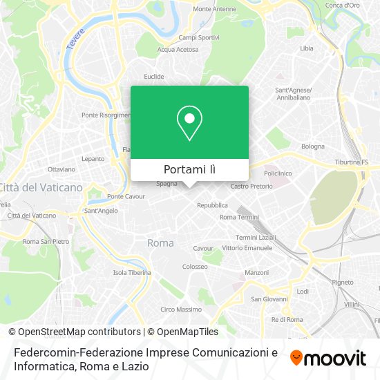 Mappa Federcomin-Federazione Imprese Comunicazioni e Informatica