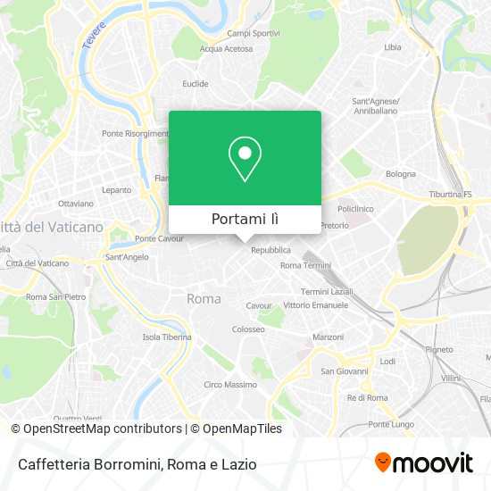Mappa Caffetteria Borromini