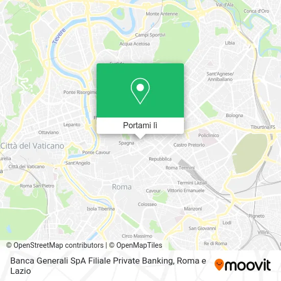 Mappa Banca Generali SpA Filiale Private Banking