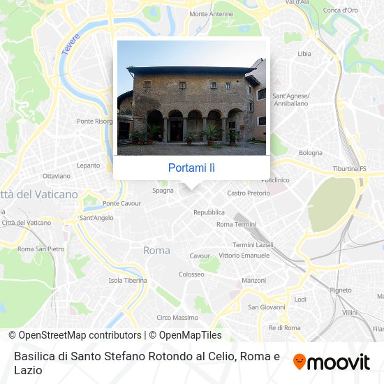 Mappa Basilica di Santo Stefano Rotondo al Celio
