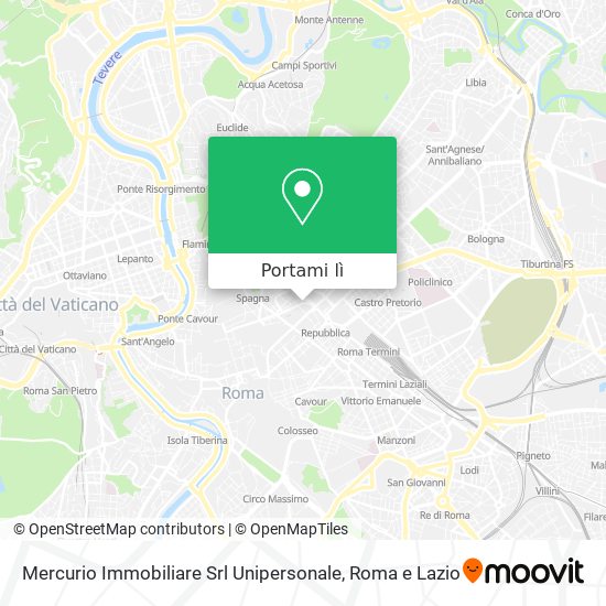 Mappa Mercurio Immobiliare Srl Unipersonale