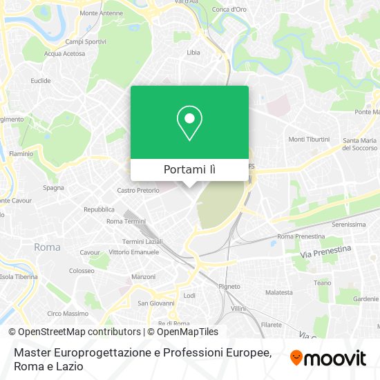 Mappa Master Europrogettazione e Professioni Europee