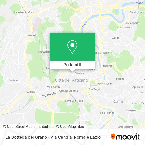 Mappa La Bottega del Grano - Via Candia