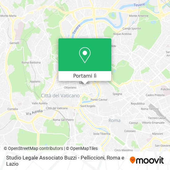 Mappa Studio Legale Associato Buzzi - Pelliccioni