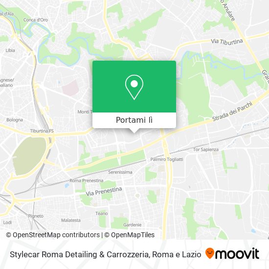 Mappa Stylecar Roma Detailing & Carrozzeria