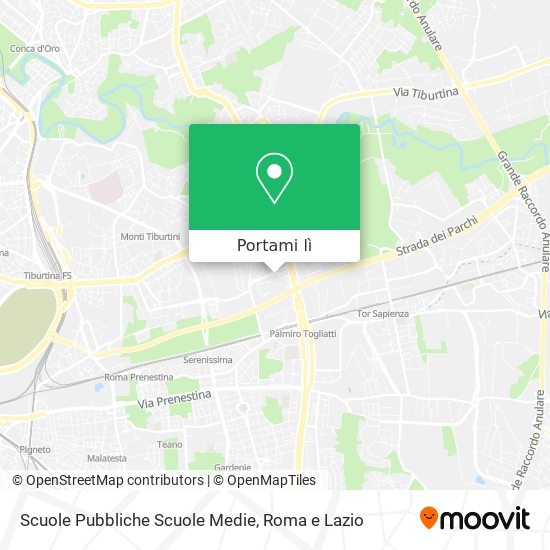 Mappa Scuole Pubbliche Scuole Medie