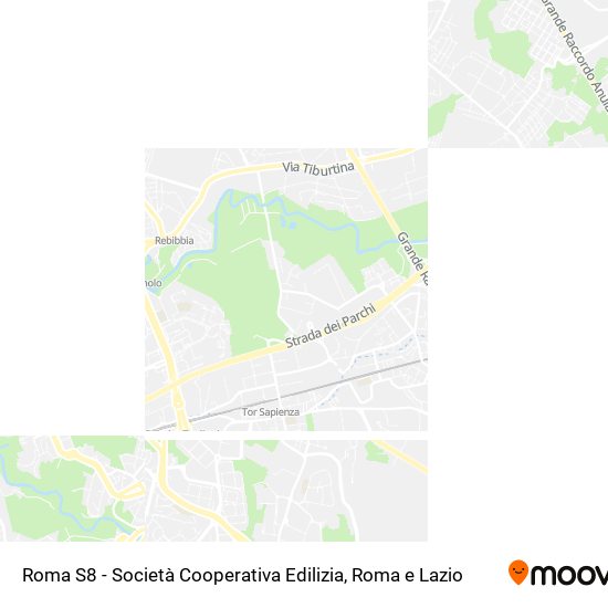 Mappa Roma S8 - Società Cooperativa Edilizia