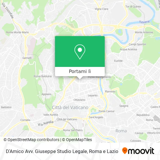 Mappa D'Amico Avv. Giuseppe Studio Legale