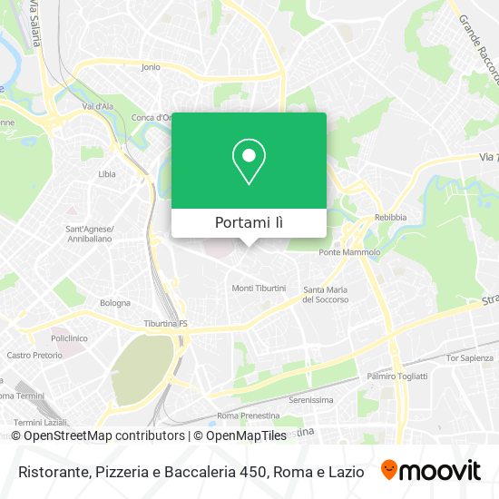Mappa Ristorante, Pizzeria e Baccaleria 450