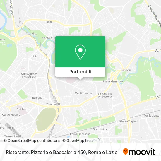 Mappa Ristorante, Pizzeria e Baccaleria 450