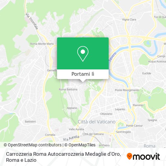 Mappa Carrozzeria Roma Autocarrozzeria Medaglie d'Oro