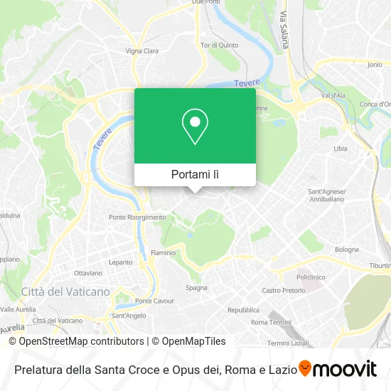 Mappa Prelatura della Santa Croce e Opus dei