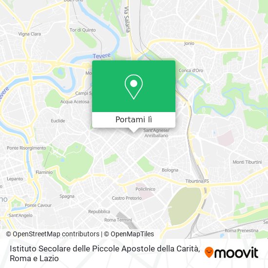 Mappa Istituto Secolare delle Piccole Apostole della Carità