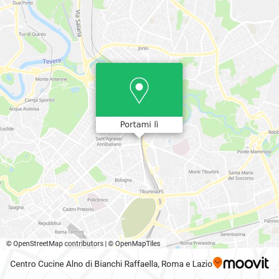 Mappa Centro Cucine Alno di Bianchi Raffaella