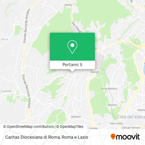 Mappa Caritas Diocesiana di Roma