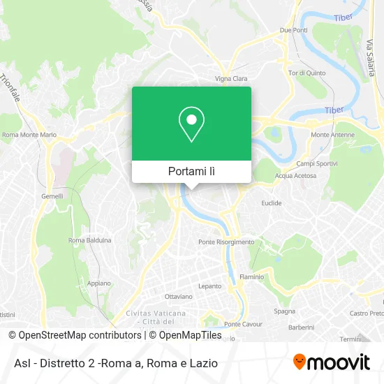 Mappa Asl - Distretto 2 -Roma a
