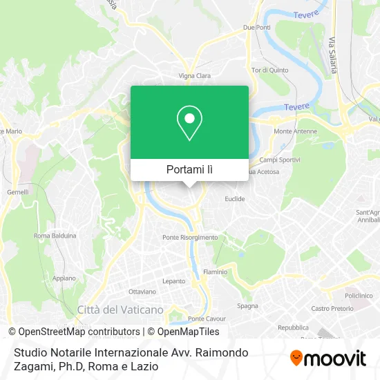 Mappa Studio Notarile Internazionale Avv. Raimondo Zagami, Ph.D