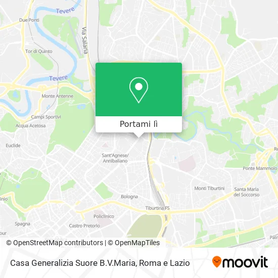 Mappa Casa Generalizia Suore B.V.Maria