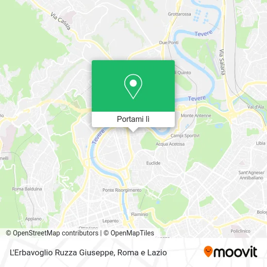 Mappa L'Erbavoglio Ruzza Giuseppe